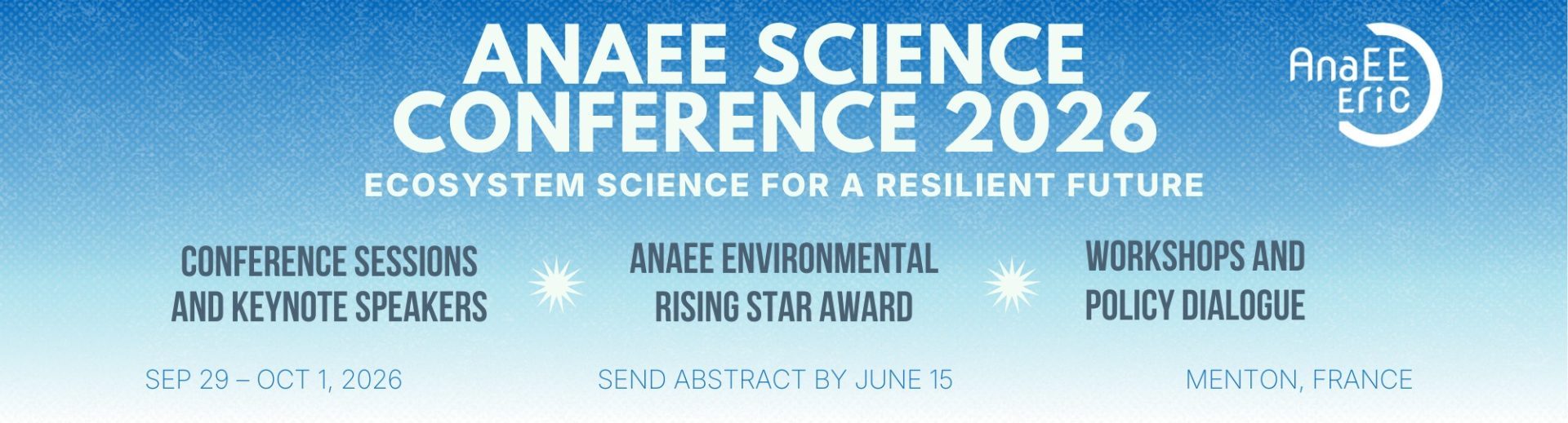 Keynote speakers for the AnaEE Science Conference